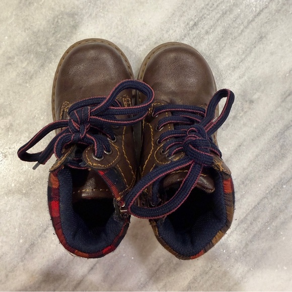 Stone Canyon Baby Toddler Boy Brown Boots Side Zipper Size 5.5T Unworn - Picture 5 of 8